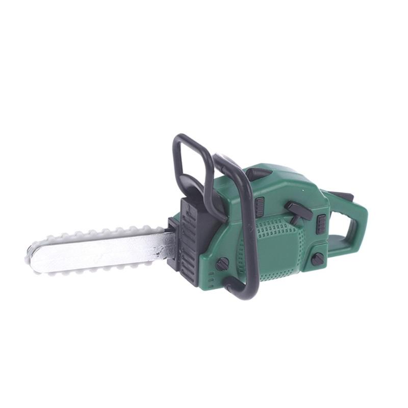 Creative Miniature Lawn Mower/Chainsaw for 1/12 Scale Dollhouses Simulation Plastic Mower Dollhouses Miniature Furniture