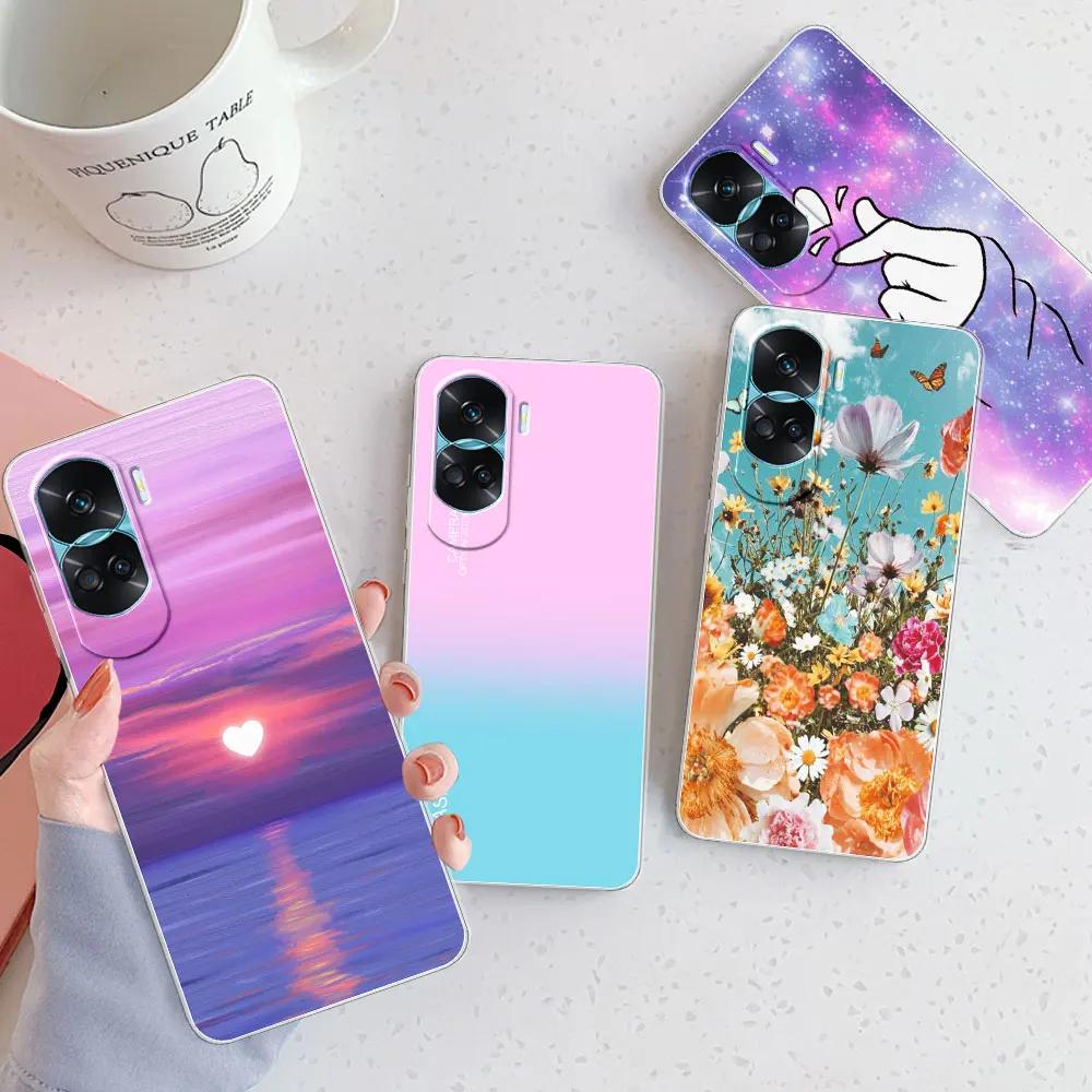 For Honor 90 Lite Case Coque For Honor 90 Pro Shockproof Cover Soft Silicone Clear Phone Case For Huawei Honor 90 Bumper Fundas
