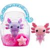Animagic - GOLIATH - Confezione doppia Axolotl - Acquario a bolle - Rosa / Viola - Dai 4 anni