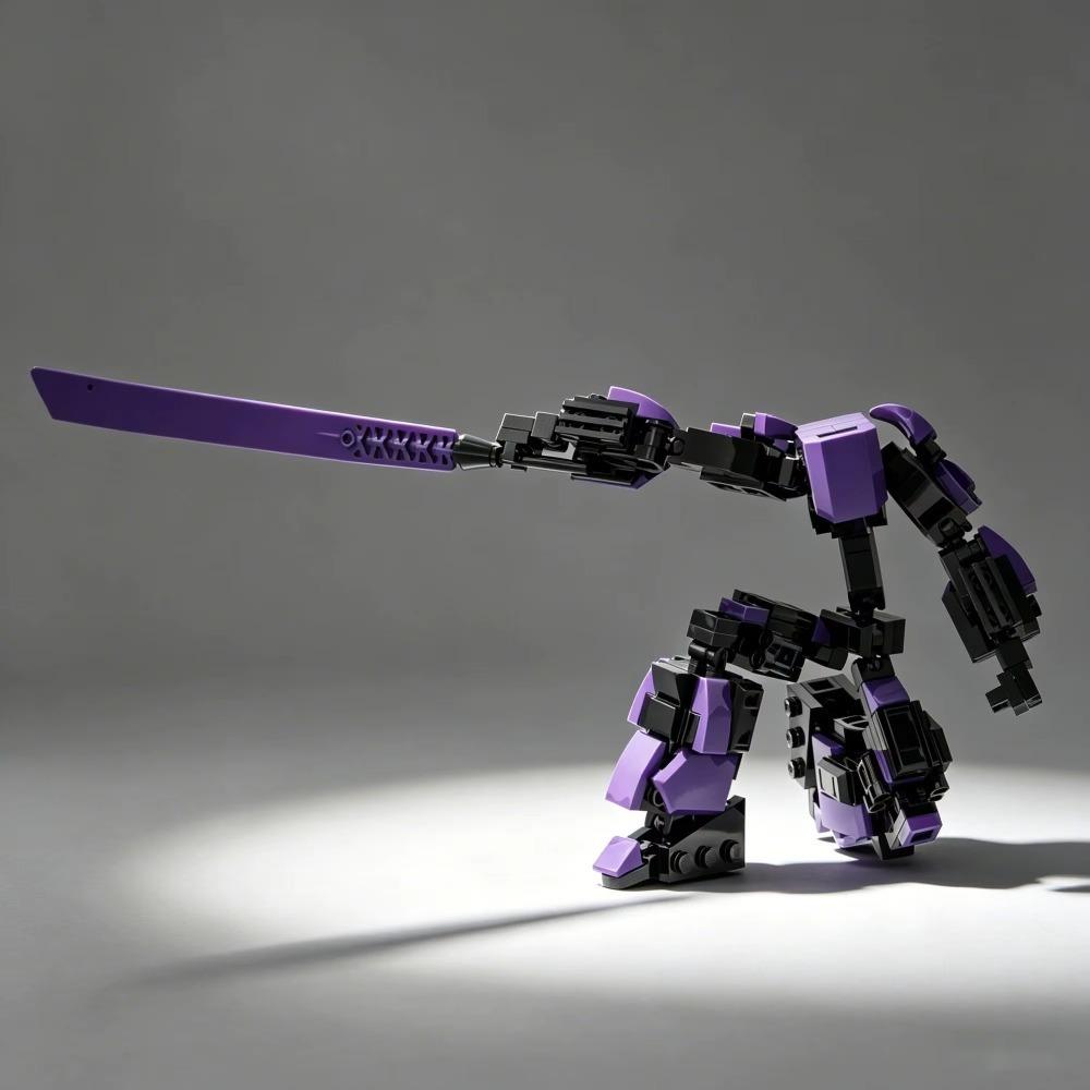 MOC Warrior Reaper Mecha Brick Model - Articulated Robot Assembly Toy, Perfect Gift for Kids and Brick Enthusiasts
