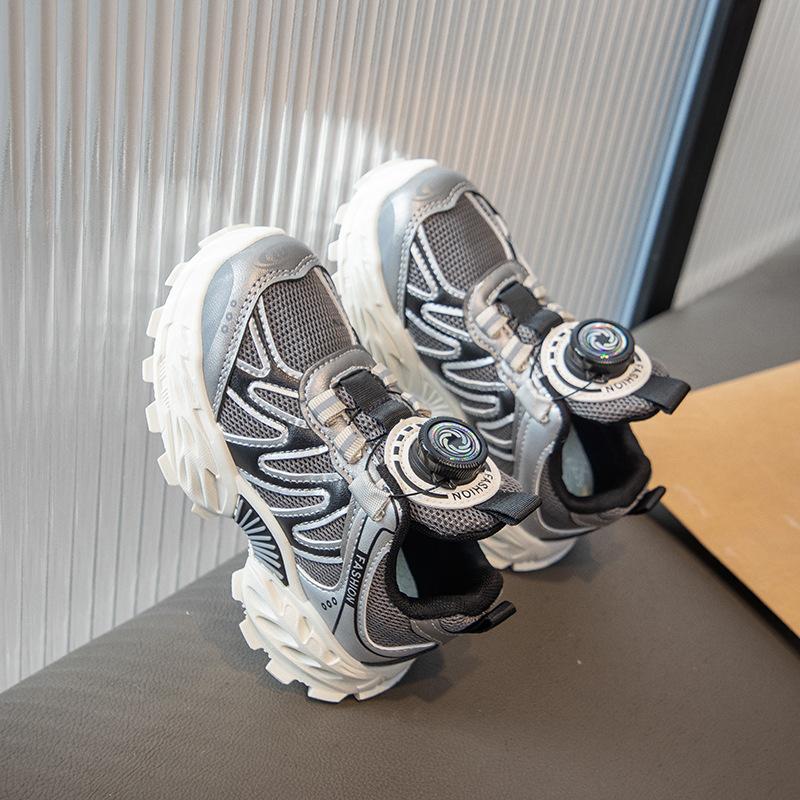 Children's dad shoes 2025 new autumn mesh breathable casual sports shoes light hiking hiking shoes