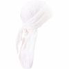 GOSFANG Durag Pirate Style Bandana Cap Cotton-like Turban Free Size BULL-GO-0226-R06-white
