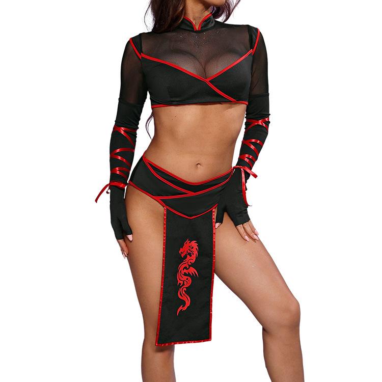 Women Sexy Plus Size Halloween Lingerie Set Costume Party Cosplay Sexy Spice Girl Uniform Lingerie Sexy Women Underwear Sets