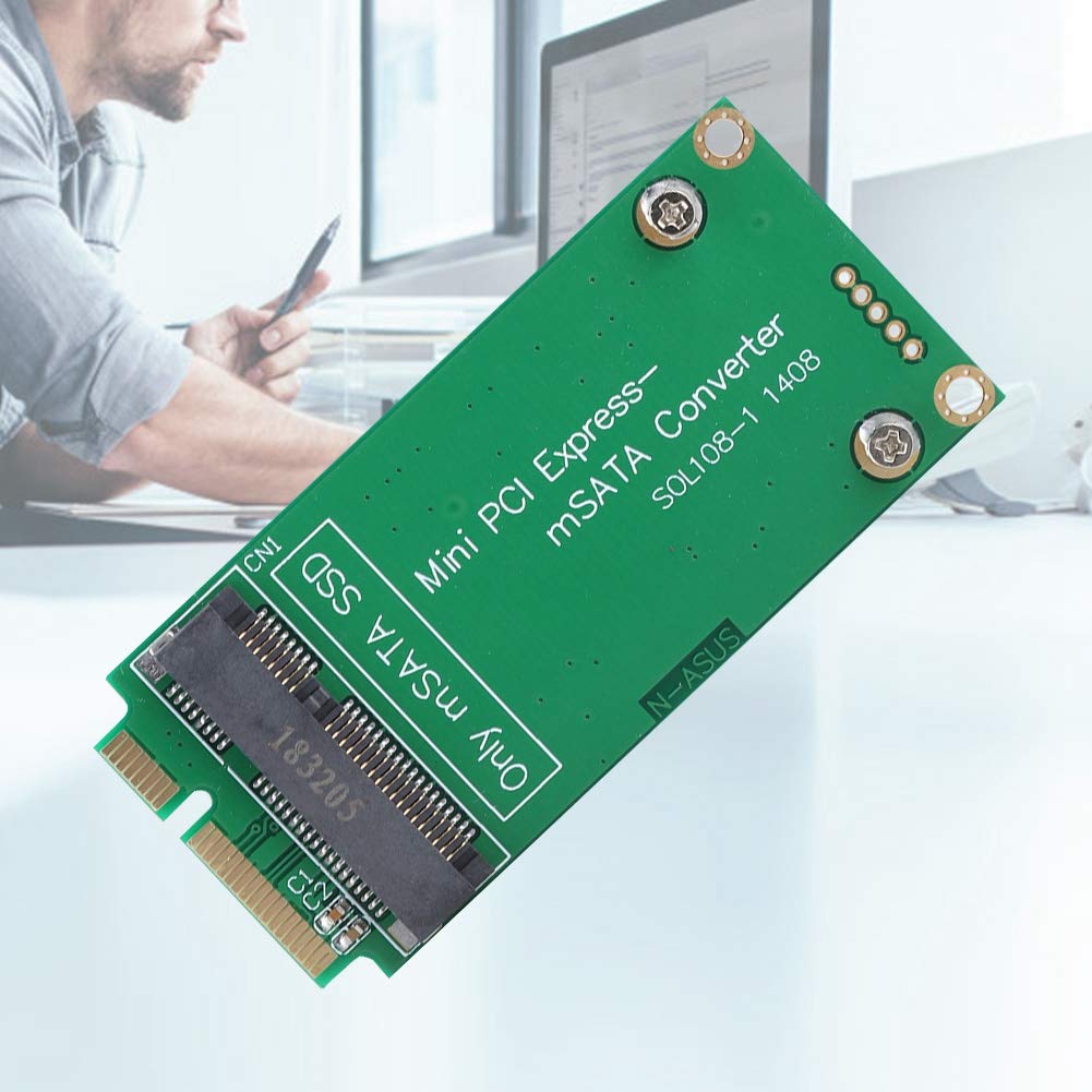 Conversor de Cartão Adaptador para ASUS Mini PCI-e Pinagem SATA, Placa Riser SSD mSATA para SSD Mini PCIE SATA, Suporta SSDs mSATA 30x50mm