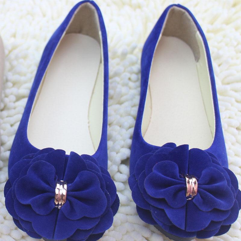 

Big Size 43 Women Flats Candy Color Flowers Loafers Women Shoes Flock Comfortable Spring Shoes for Woman Zapatos Mujer WSH2346 43 королівський синій колір