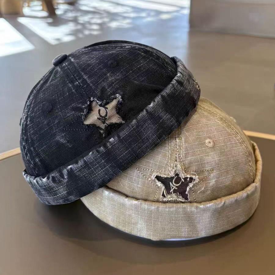Unisex melon-shaped hat, windproof, suitable for children and teenagers, stylish and casual design