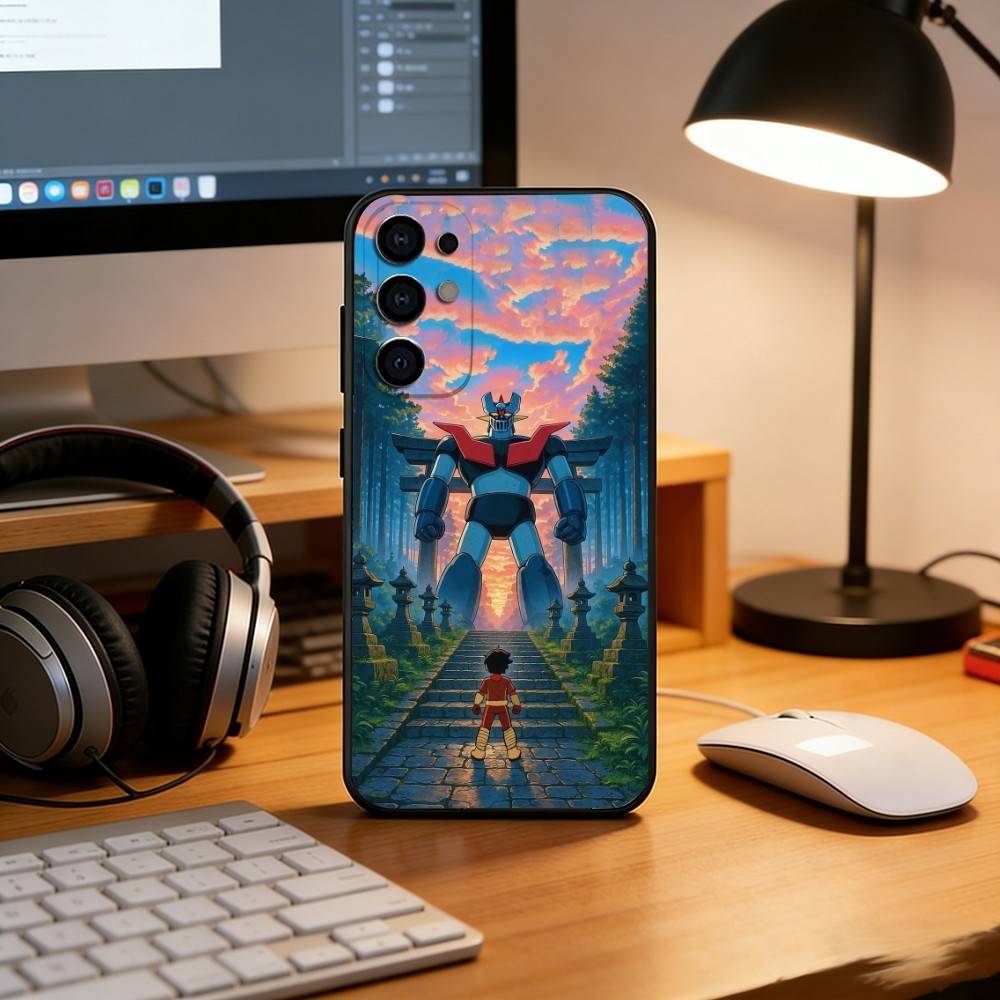 Anime M-Mado K-King Granzort Phone Case For Samsung S25,S24,S21,S22,S23,S30,Ultra,S20,Plus,Fe,Soft Silicone Black Cover