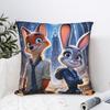 Poszewki na poduszki kwadratowe Zootopia Poliester Salon Poszewka na poduszkę Zabawna dekoracja Poszewka na poduszkę 40*40