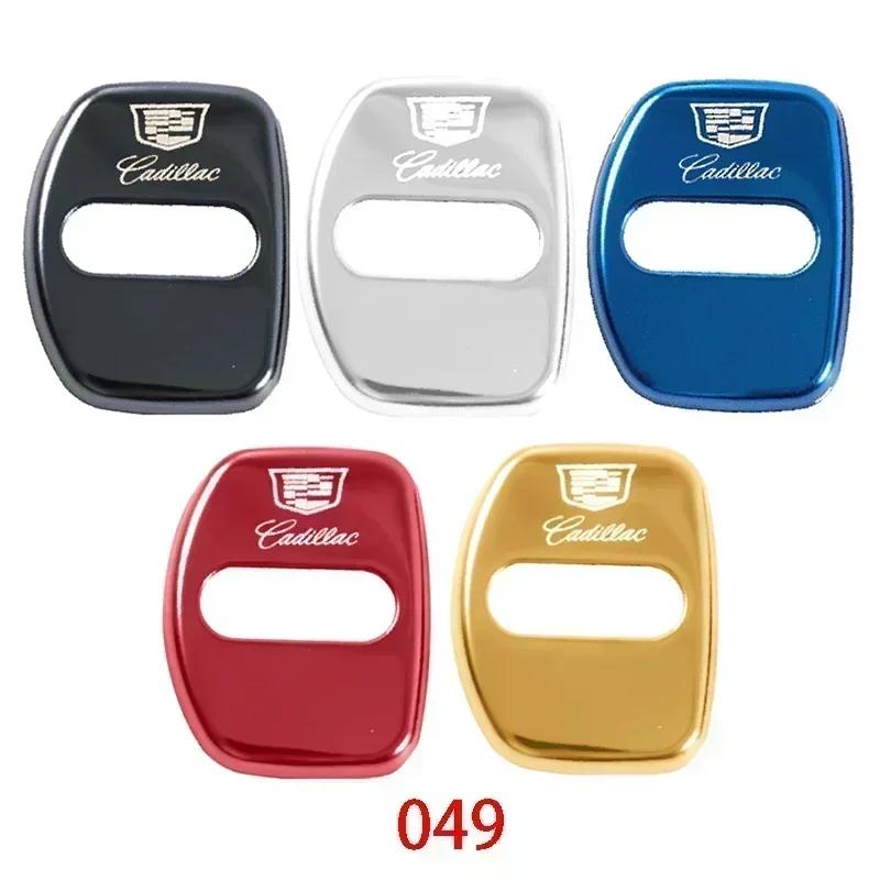 4Pcs Car Logo Door Lock Protector Stickers for Cadillac CTS CT4 CT5 CT6 XT4 XT5 XT6 Anti-Rust Cover Accessories svagd99