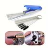 Motorcycle Carburetor Cleaner Brush Set, Carburetor Accessories Cleaning Brush, Carbon Dirt Removal, Spray Cleaning Needle, Car Cleaning Tool Brush, W