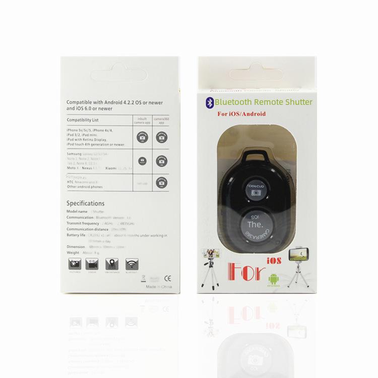 Wireless Bluetooth Selfie Camera Shutter Remote for Android/iOS Mobile Phones