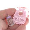 1:12 Puppenhaus Miniatur Babyflaschen Schnuller Lätzchen Set Kinderzimmer Zubehör Geschenk