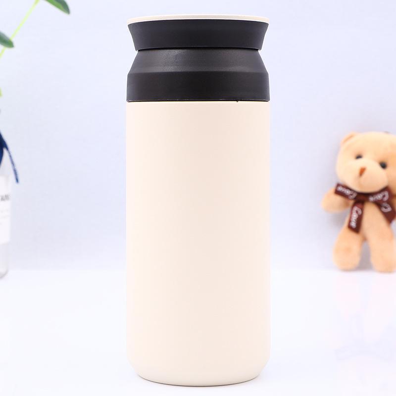 350ML Thermos Edelstahl Kaffeetasse Vakuumflasche Outdoor Mode Tragbarer Reisebecher Wasserflasche