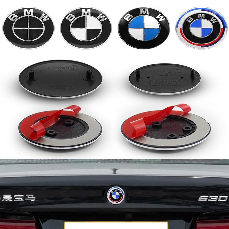 1PCS 74mm 82mm Car Front Grille Decorative Front Cover Badge Accessories for BMW E30 E38 E39 E46 E60 E61 E90 X1 X3 X4 X5 X6 E70