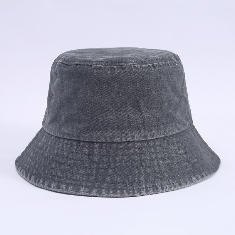 Retro Washed Fisherman Hat Simple Trendy Men and Women All-match Foldable Fashionable Cowboy Bucket Hat