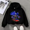 Boys Girls Sonic The Hedgehog Kids Sweatshirt Print Long Sleeve Casual Pullover Children's Cartoon Top