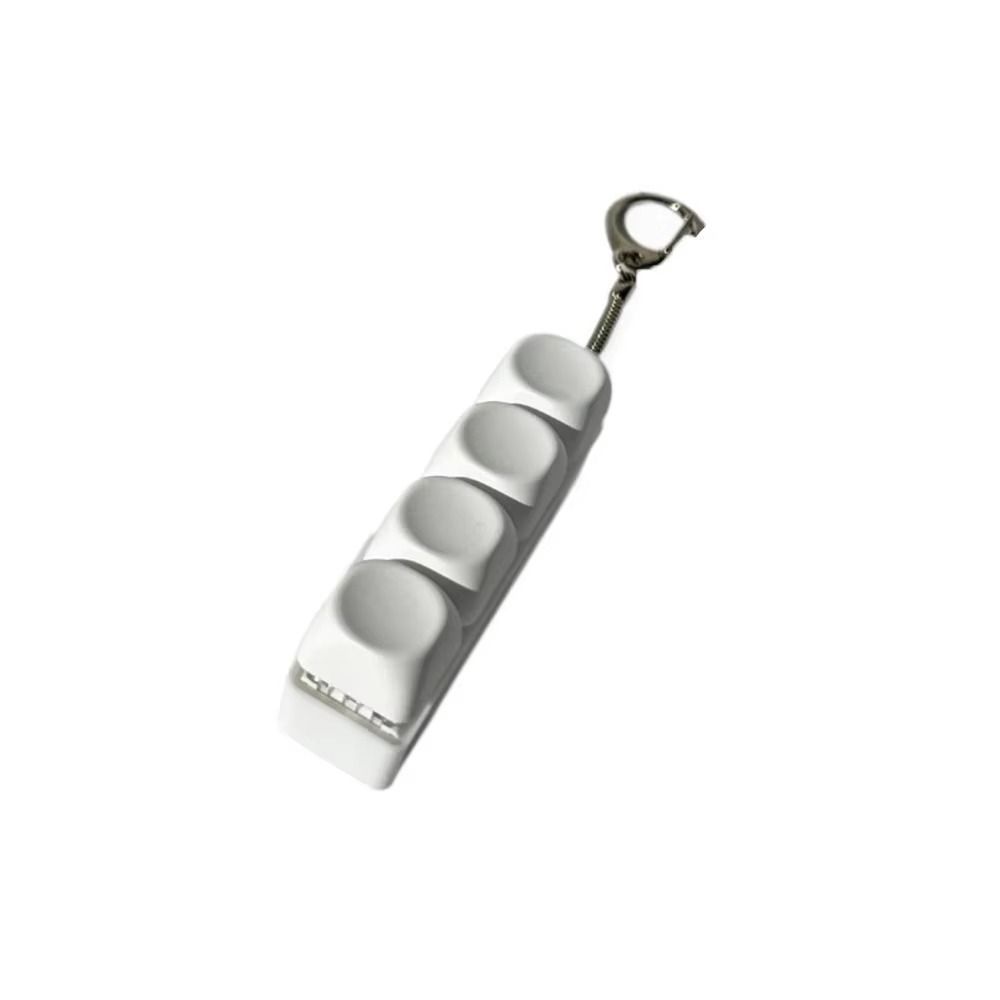 DIY Finger Fidget Clicker Keychain 4/9Keys Button Finger Clicker Toys Keyboard Fidget Toy  Kids