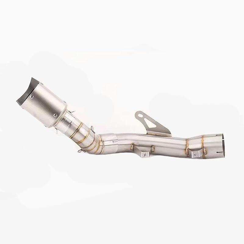 Per Kawasaki Z900 2017-2025 Z 900 Sistema di Scarico per Moto Slip-On da 51MM Tubo di Collegamento Coda Media Con Terminali Silenziatore Argentati