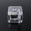 18 note acrylic clear music box Hand crank gurdy musical mechanism music box (edelweiss)