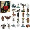 Geheimnisse Unbekannter Kryptozoologie Adventskalender Mythische Kreaturen Ornamente Acryl Paranormale Sammleranhänger für Heimdekoration
