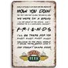 Central Perk Friends Metal Signs. Ideal for Cafe, Bar - Decorative Tin Plaques for Wall.