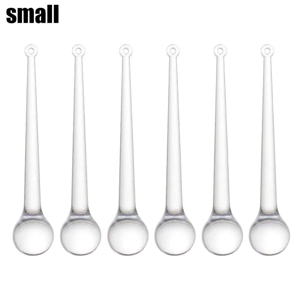 Clear Christmas Teardrop Hanging Ornaments Clear Glass Decor Hanging Raindrops Tree Pendants Christmas Crystal DIY Chandeli M1Z0
