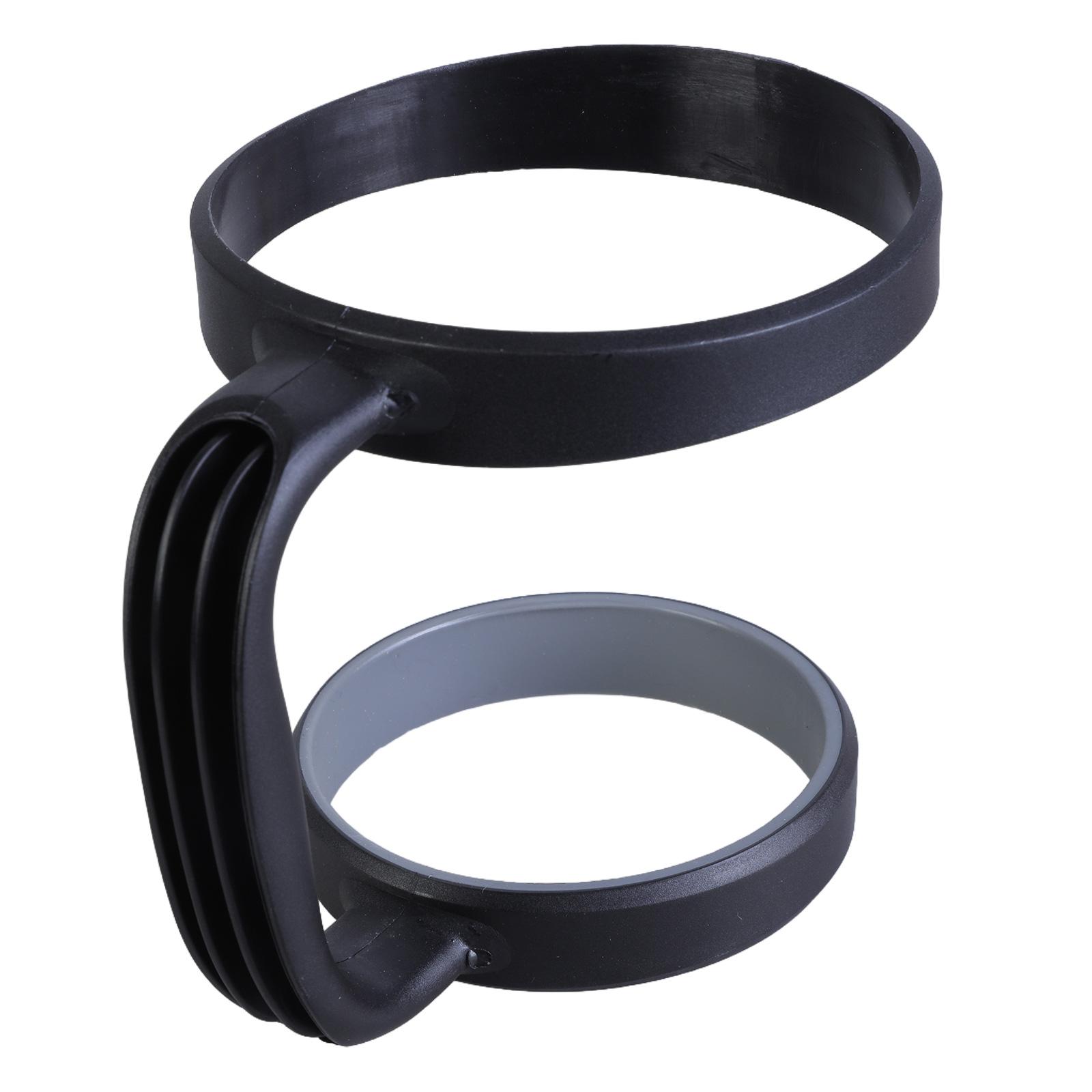 

Держатель для стакана на 30 унций с двойными кольцами, портативный эргономичный аксессуар для стаканов на 30 унций, идеально подходит для использования на открытом воздухе чёрный