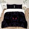 Neon Dark Ghost Printed 3pcs Bedding Set Soft Microfiber 1 Duvet Cover And 2 Pillowcases Home Bedroom Decor Xmas Gift Q1795