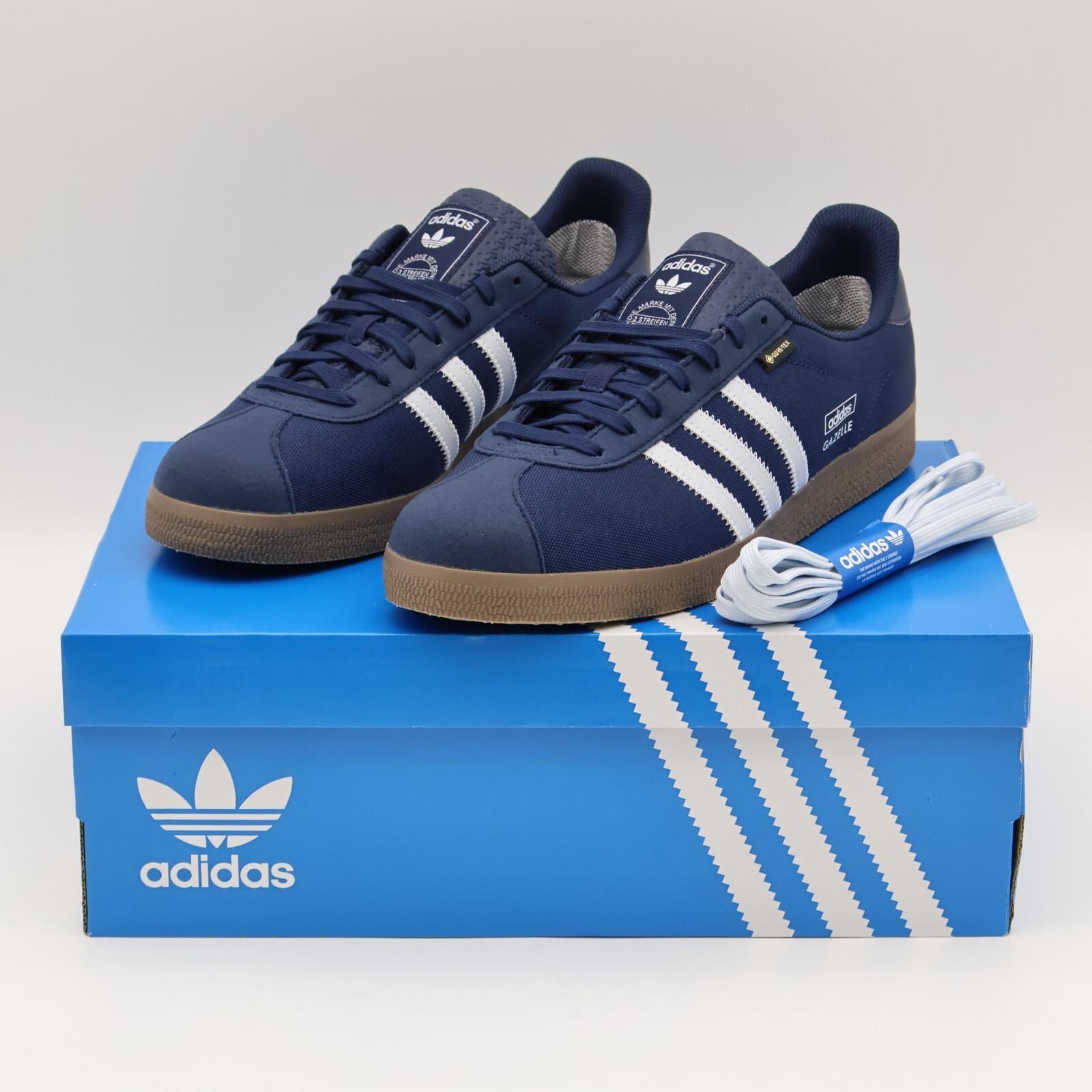 JR2729 adidas Originals Gazelle GORE-TEX College Navy Halo Blue Gum (Men s) 5