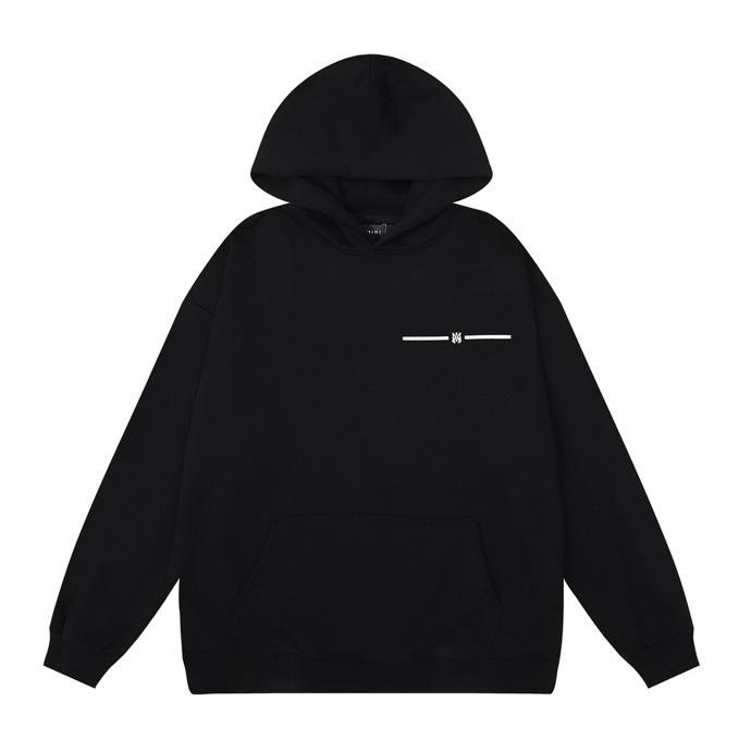 Men's Hooded Sweatshirt - American Trend, Letter Print, Cotton Terry Cloth