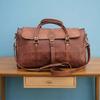 Leather Duffle Bag Overnight Weekend Travel AirCabin Holdall Carryon Luggage