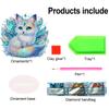 Acrylic Special Shape Leopard Diamond Painting Desktop Ornaments Kit 5D DIY Diamond Art Tabletop Decorations Bedroom Table Decor