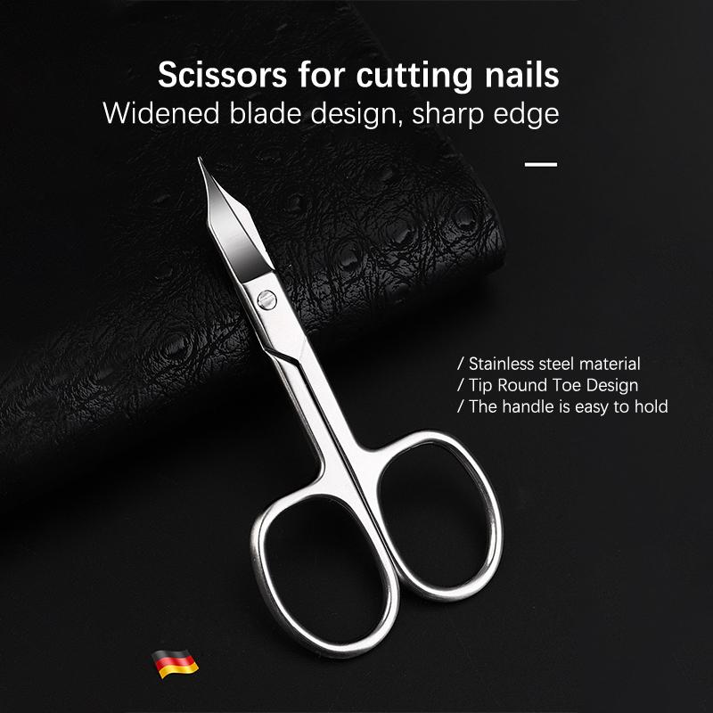 1Pc Professional Nail Scissors Cutter Clipper Manicure Curved Tip Pedicure Tool