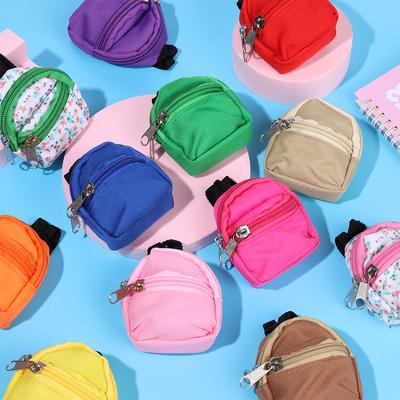 For 1/6 Doll Backpacks Cute Doll Bag Fashion Mini Rucksack Keychain Travel Case Haversack Child Gift Doll Accessories Supplies