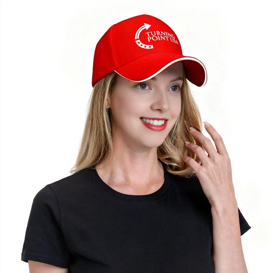 Turning Point USA Charlie Kirk Hat Unisex Adjustable Baseball Cap for Men Women Vintage