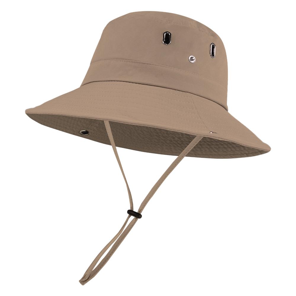 Folding Wide Brim Hat, UV Protection Fisherman Hat, Men Bucket Hiking Hat, Summer Hat for Women Men Average хаки
