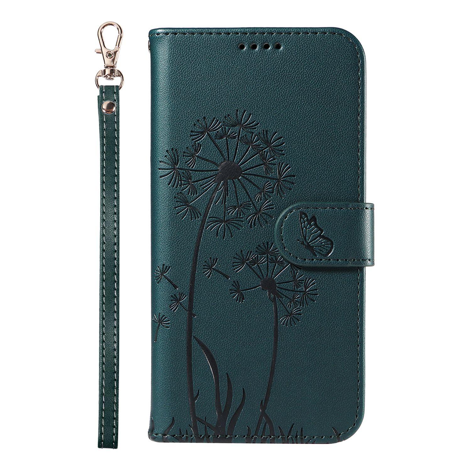 

Leather Wallet Flip Case For VIVO Y21d Y39 Y29S Y18 Y28S Y38 Y17S Y78 Plus Y36 Y16 Y22S Y21S Y20S 4G 5G Dandelion Embossed Design, Card Slots vivo Y20 темно-зелений колір