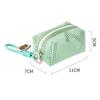 Square Mesh Cosmetic Bag Mini Coin Purse Portable Square Cosmetic Storage Bag With Zipper Multi-Purpose Sundries Bag