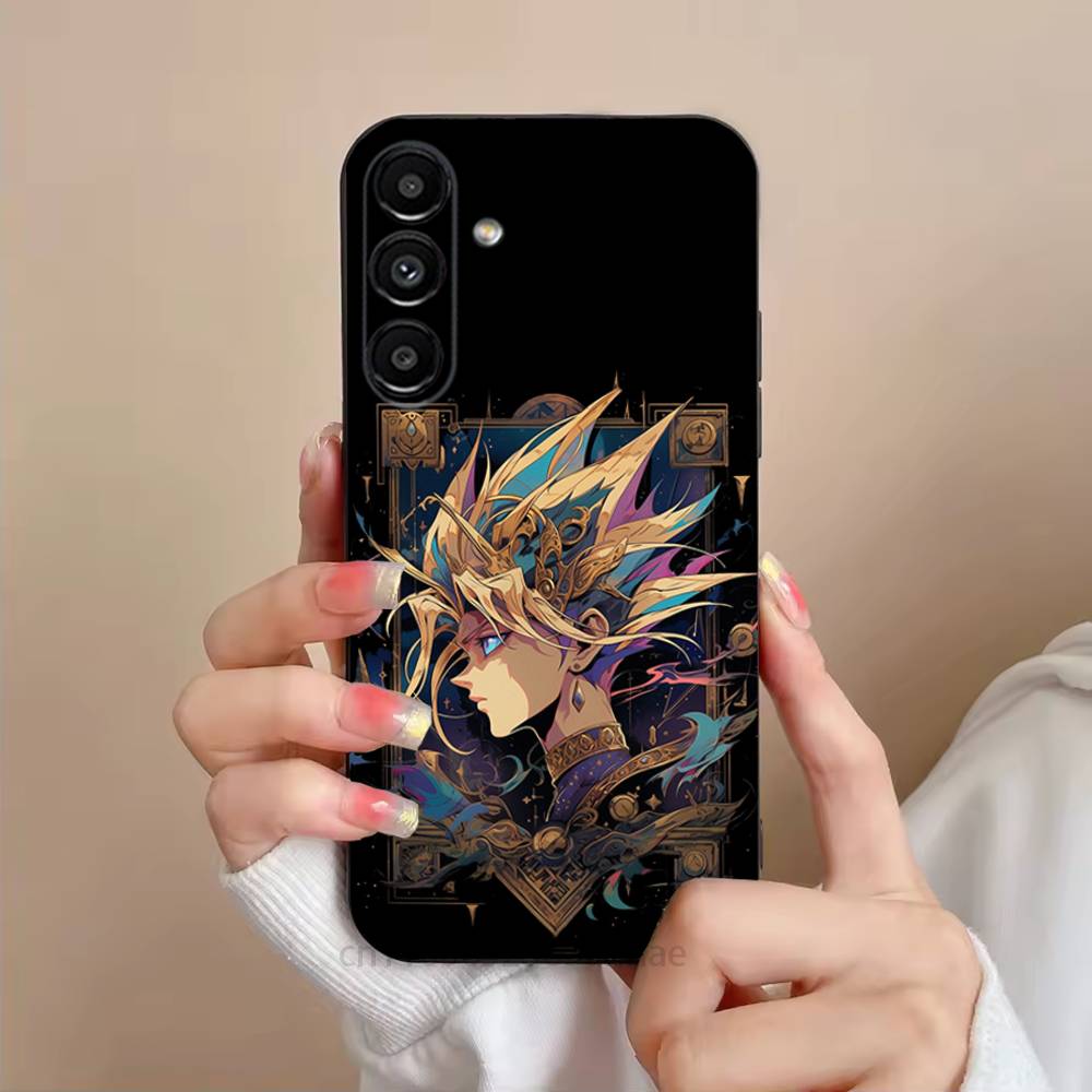 

Cartoon Y-Yu Gi Oh Yugioh Phone Case For Samsung S25,24,23,22,21,S20,Ultra,Plus,FE Black Soft Cover SamsungS30Plus