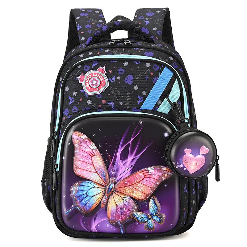 Schoolrugzak Meisjes Jongens Kinderrugzak Kinderen Schooltassen Orthopedisch Waterdicht Basisschooltas Boekentas Mochila Infanti black