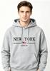 Erkek Kadın New York ABD Şehir Kapüşonluları Moda Harf Baskılı Grafik Sweatshirtler Bol Rahat Harajuku Kapüşonlu Üst Spor Giyim