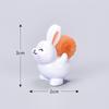 Mid-Autumn Festival Micro-landscape Ornaments Resin Handicrafts Mooncake Eating Rabbits Cute Animals Chef Rabbits