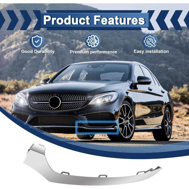 2015-2018 W205 for Mercedes-Benz C300, C400, C450 AMG, C63 AMG Front Bumper Lip Lower Trim 2058851374 2058851474 2058851574