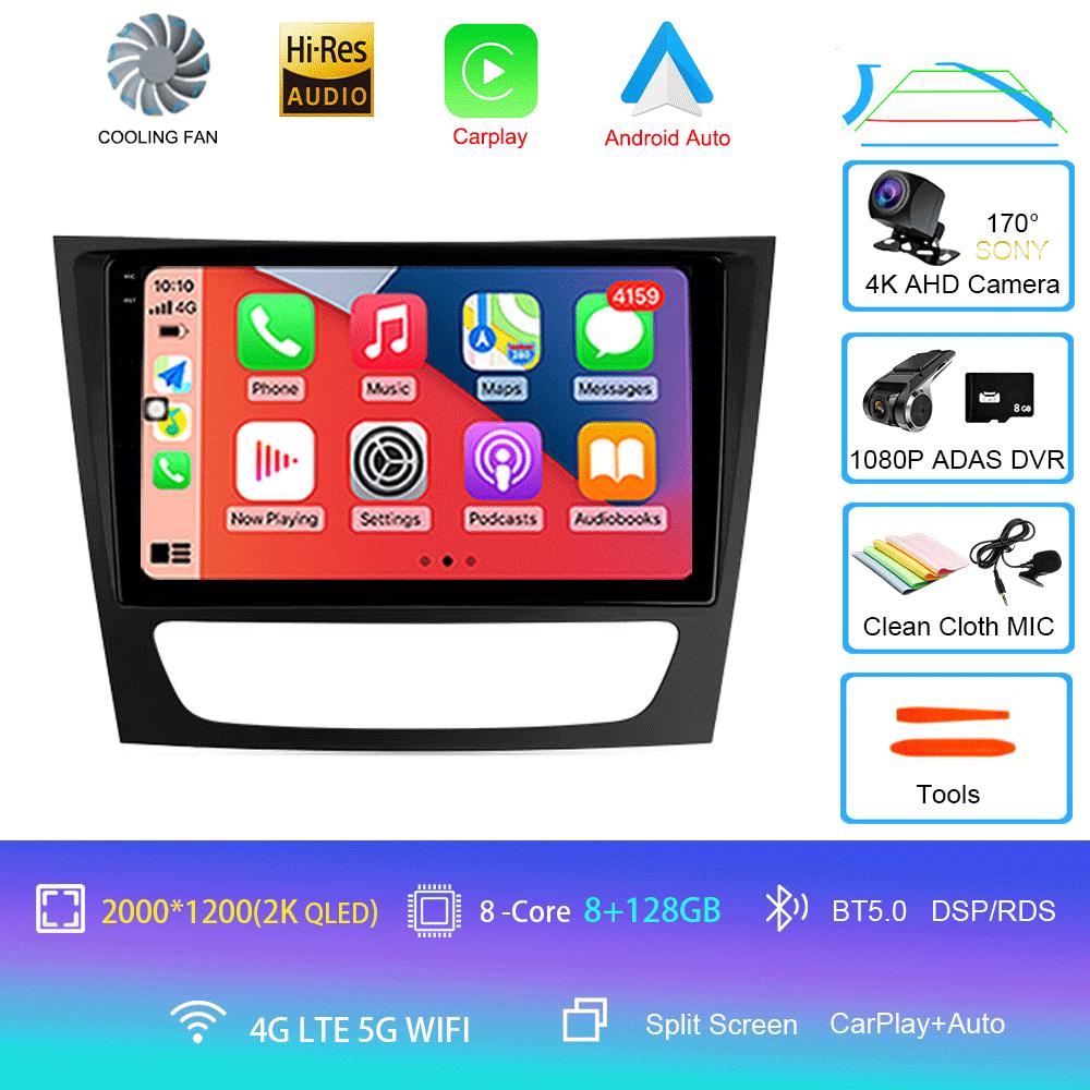Android 14 Carplay Mașină Pentru Mercedes Benz E-class W211 E200 E220 E300 E350 E240 E270 E280 CLS CLASS W219 2 din Stereo Multimedia
