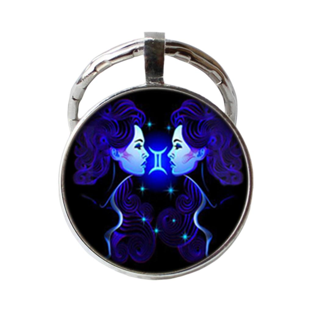 Portachiavi Zodiaci Pietra del Tempo Metallo