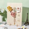 2026 Latest Models Wooden Vertical Earring Display Stand Portable Wooden Pegboard Display Stand for Craft Fairs, Necklaces Sales