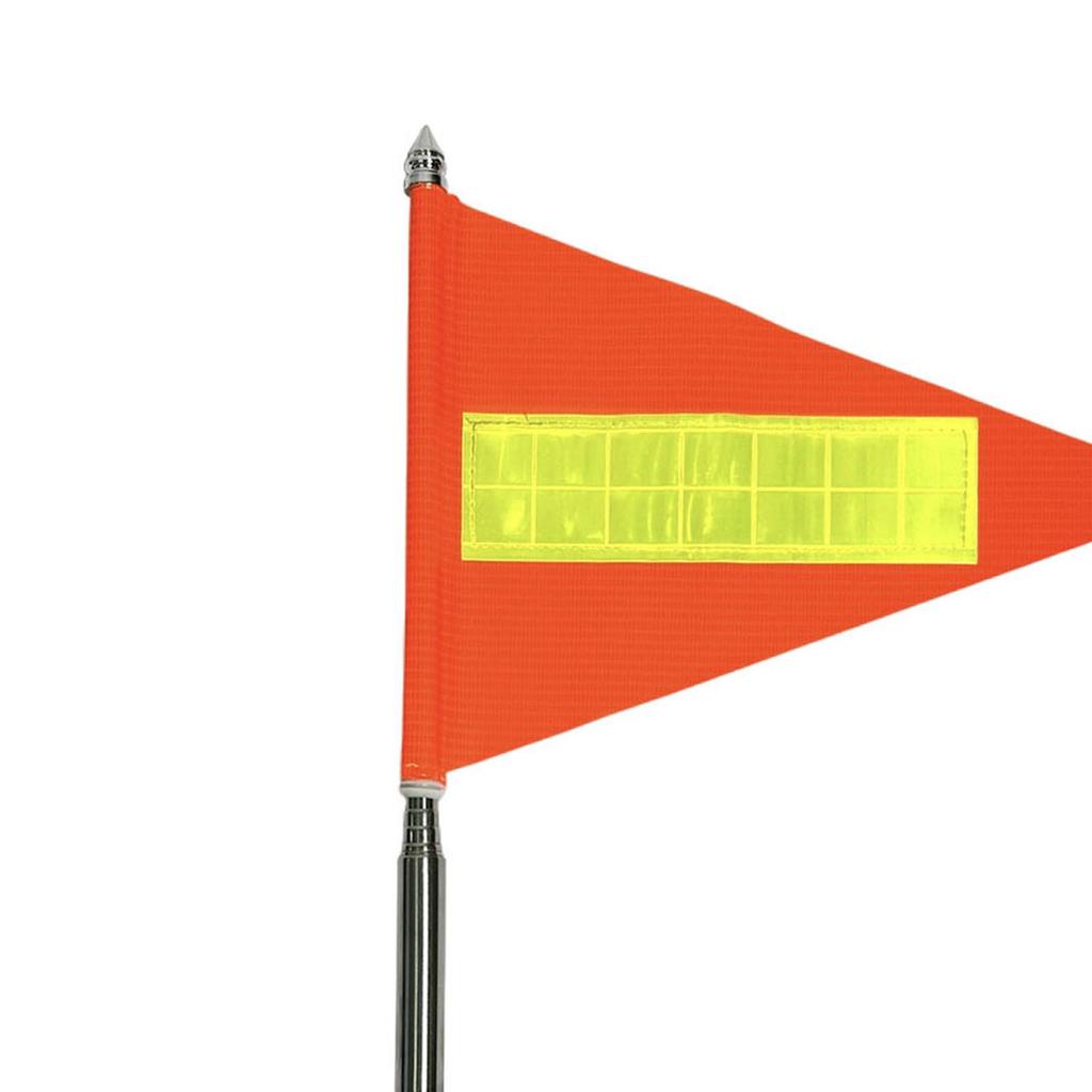 Bike Safety Flag with Pole Stainless Steel Pole with Reflective Strip Suitable for both children, young kids and adult