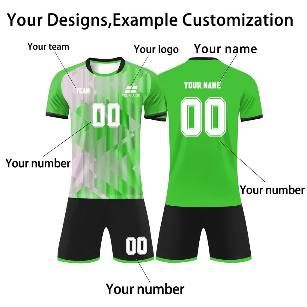 Personalised Shirts Kit Mens Girls With Name Number Custom Football Jerseys For Boys Training Suit