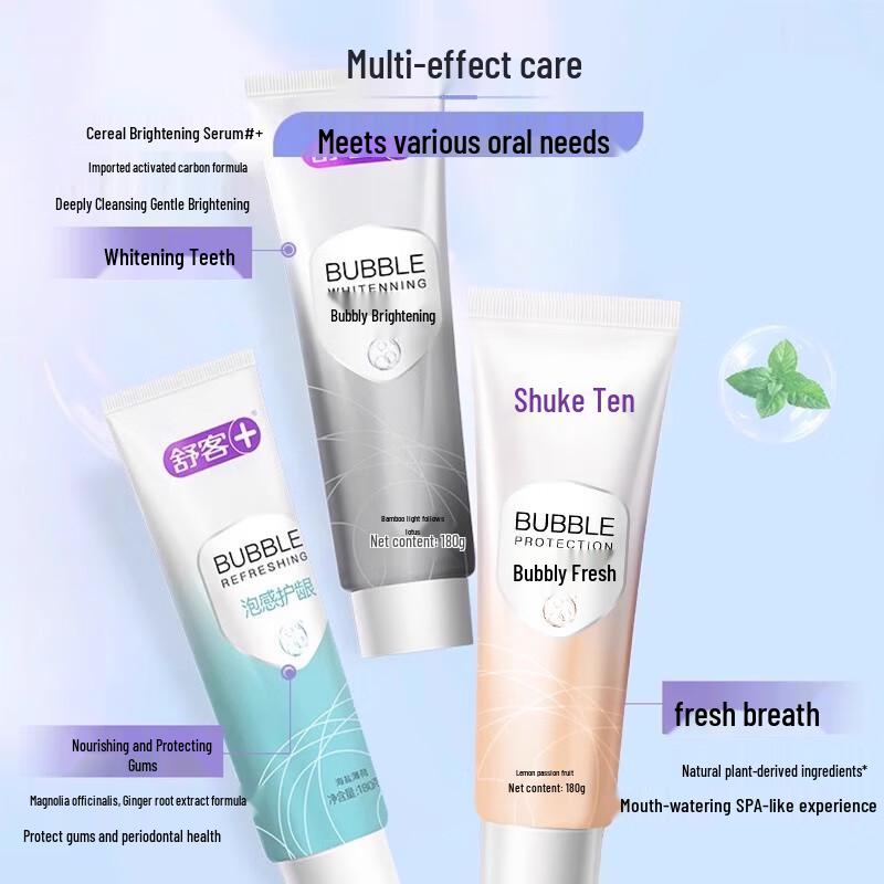 Shuke Whitening & Gum Care Foaming Herbal Toothpaste