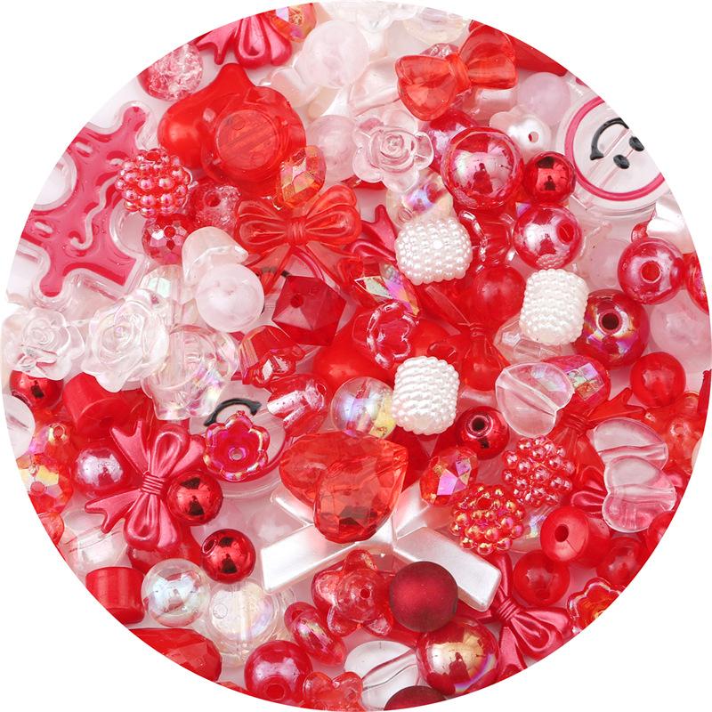 New Mixing Vintage Baroque Acrylic Beads Style Spring Color For Children DIY Handmade Bracelet Jewelry Making Accessories